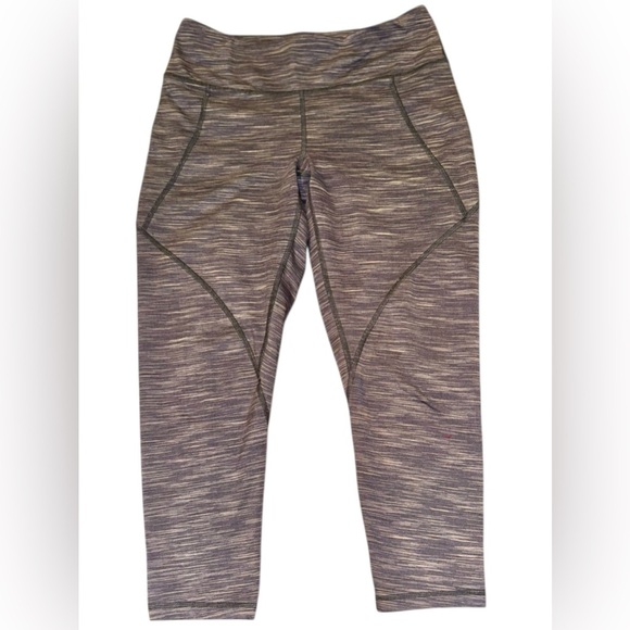 Patagonia Women’s Athletic‎ Capri Leggings Running Training Heathered Gray Sz M - Picture 1 of 6